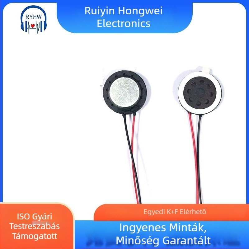 18 mm-es hangszóró, 8 Ω, 1 W, koaxiális, kör alakú, okos eszközökhöz