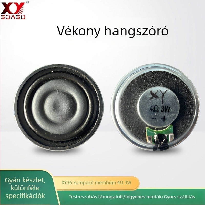 XY36 4Ω 3W vékony teljes spektrumú hangfal kompozit membránnal – intelligens hangszóró