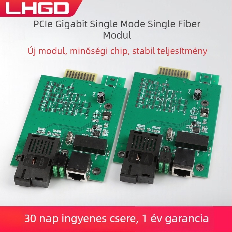 LHGD plug-in Gigabit egysávos optikai transceiver AB-end 16-slotos rackhez, 1 pár