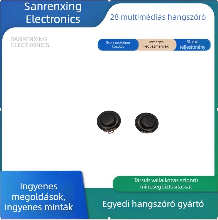 28 belső mágneses hangszóró, 4 Ω, 3 W, okos Bluetooth basszus hangszóró, vízálló