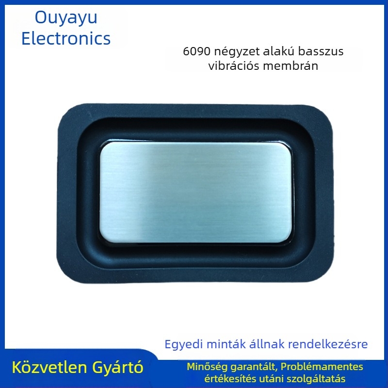 Ouya yuyin 6090/5890 Mélyhang-diaphragma, Négyzet alakú rezgőmembrán, Rozsdamentes acél, Passzív lemez