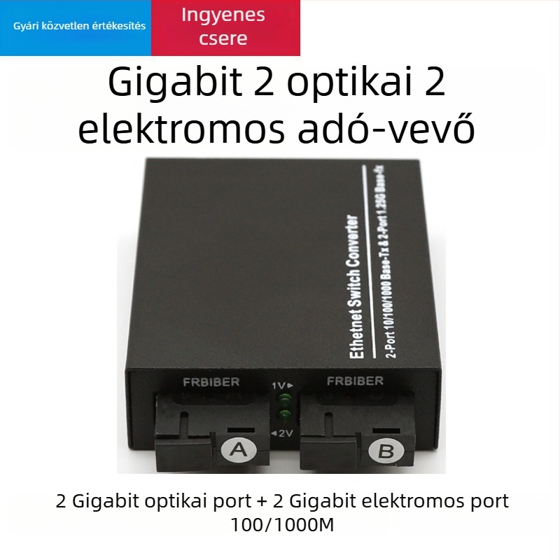 Gigabites optikai transzceiver, monomódusú, SC csatlakozó, AB3KM