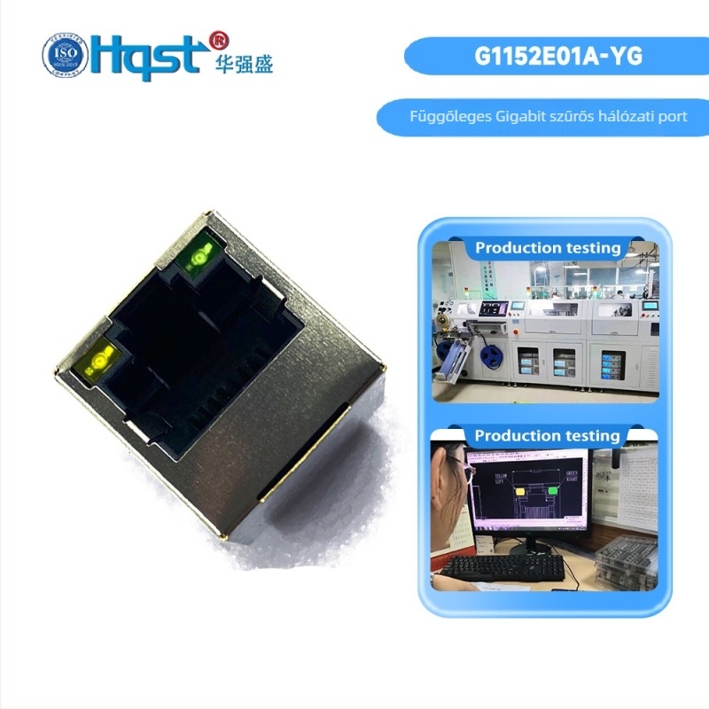 Gigabites függőleges RJ45 hálózati port HR935120A izoláló szűrő csatlakozó G1152EA01A