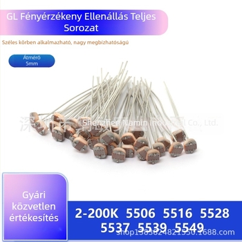 CdS fényérzékelő ellenállás, sorozat 55, modellek 5506, 5516, 5528, 5537, 5539, 5549