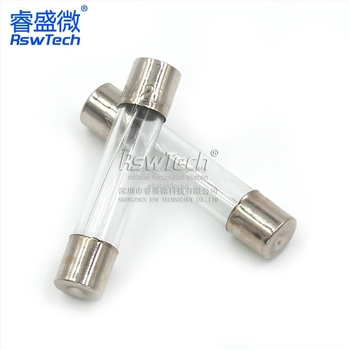 Üvegbiztosítéktömlő kettős kupakkal, 6x30 mm, 0,5 A, 250 V, 100 darab