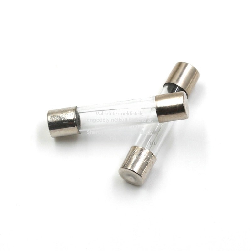 Üvegbiztosítéktömlő kettős kupakkal, 6x30 mm, 0,5 A, 250 V, 100 darab