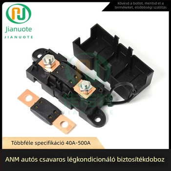MEGA biztosíték gépjárműhöz 30A-500A, 32V, csavaros típusú biztosíték, nagy síkú csatlakozó és kör alakú nyílás