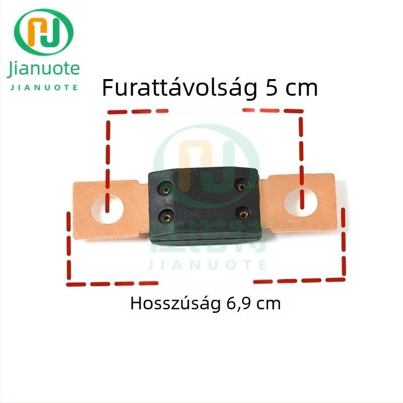 MEGA biztosíték gépjárműhöz 30A-500A, 32V, csavaros típusú biztosíték, nagy síkú csatlakozó és kör alakú nyílás
