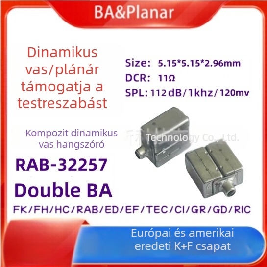 Sound beauty Kompozit RAB32257 – teljes tartományú mozgóvas meghajtó, középtartományú, TWS HiFi fülhallgatókhoz
