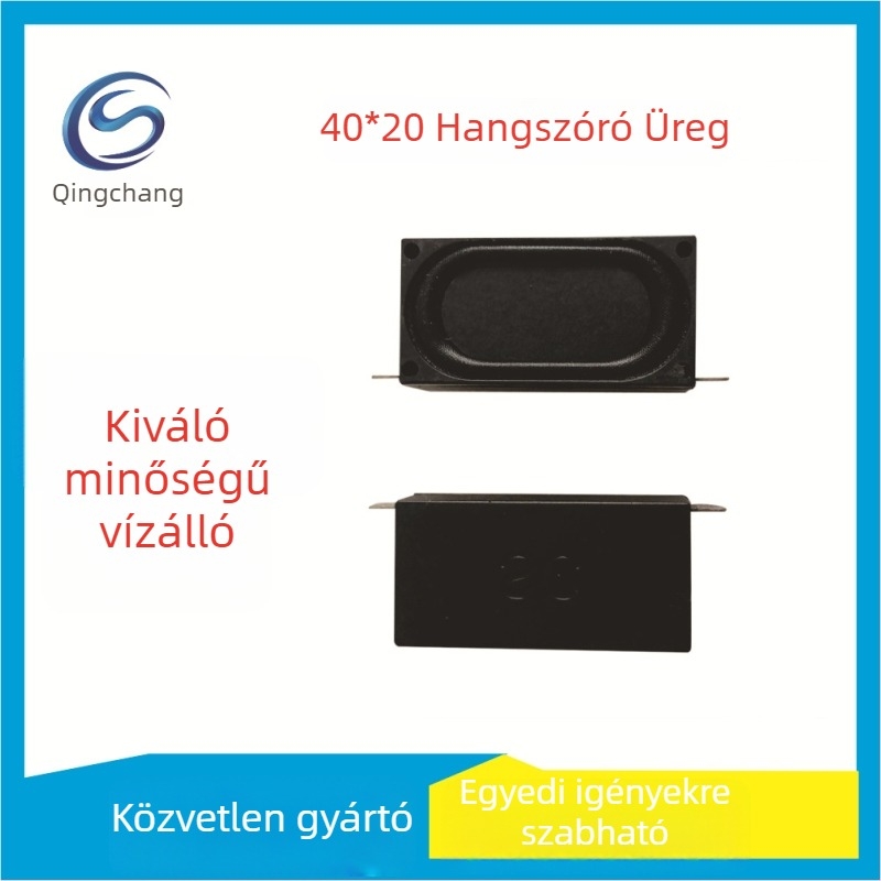 40×20 mm zárt hangszóró multimédiához, kiváló hangminőség, teljes frekvenciasáv