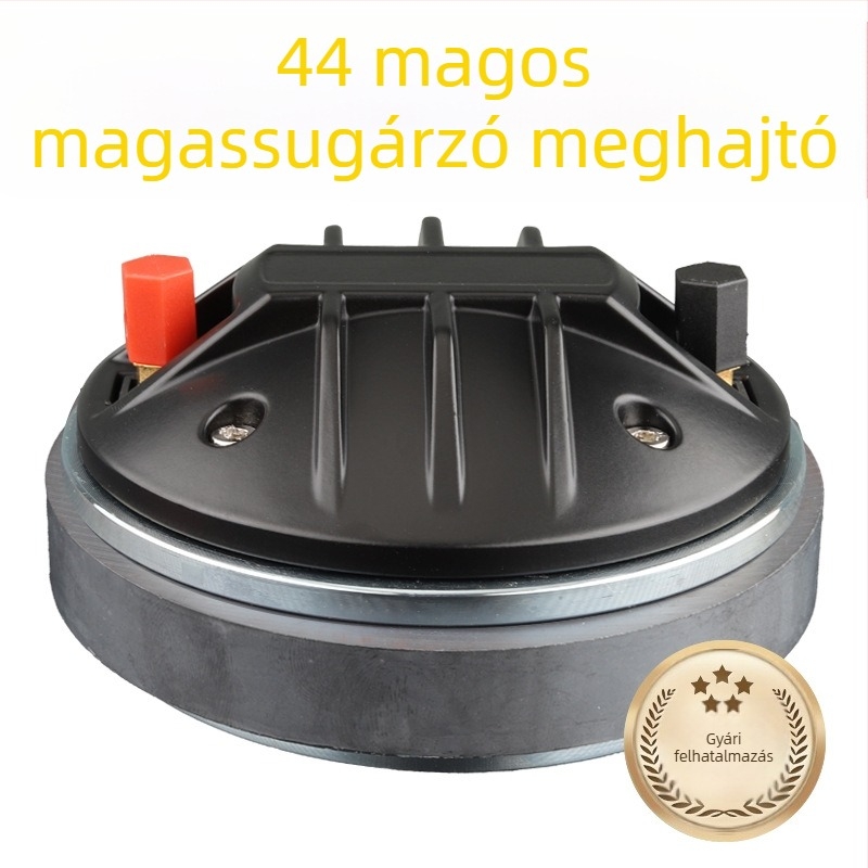 Magas frekvenciájú horn meghajtó, 44,4 mm-es hangtekercs, magnet 115, polimer membrán, professzionális audió