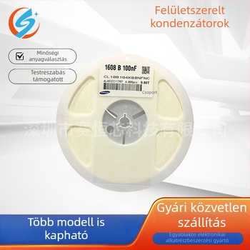 0603 SMD kondenzátorok, 50V, 0.1µF (104K/104P)