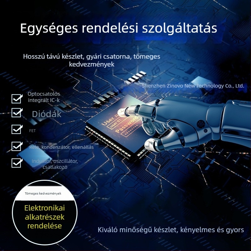 M058LDN LQFP-48 32‑bites mikrokontroller IC, felületre szerelt csomagban