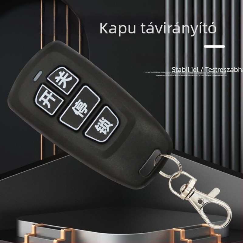 Qisheng elektromos ajtó távirányító másolata teleszkópos kapuhoz – kulcspár, 433/430 MHz