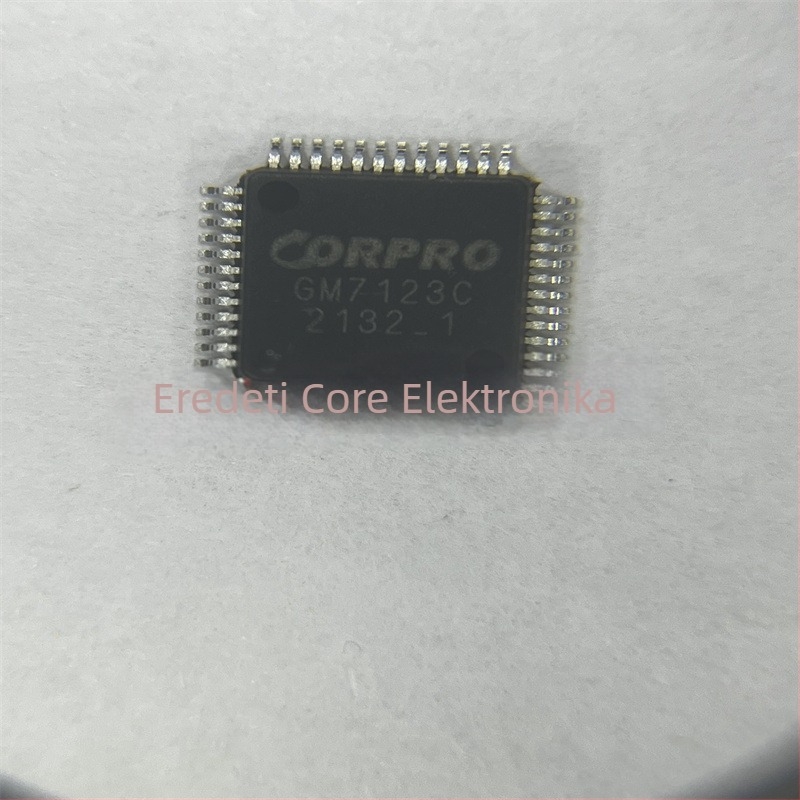 GM7123C videódekódoló chip LQFP-48 csomagban, órajel-frekvencia IC, integrált elektronikai alkatrész