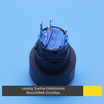 Yijia YJ-LA16W LED-es nyomógomb kapcsoló, ön-visszaállító és önzáró, 24–220 V, 22 mm átmérő