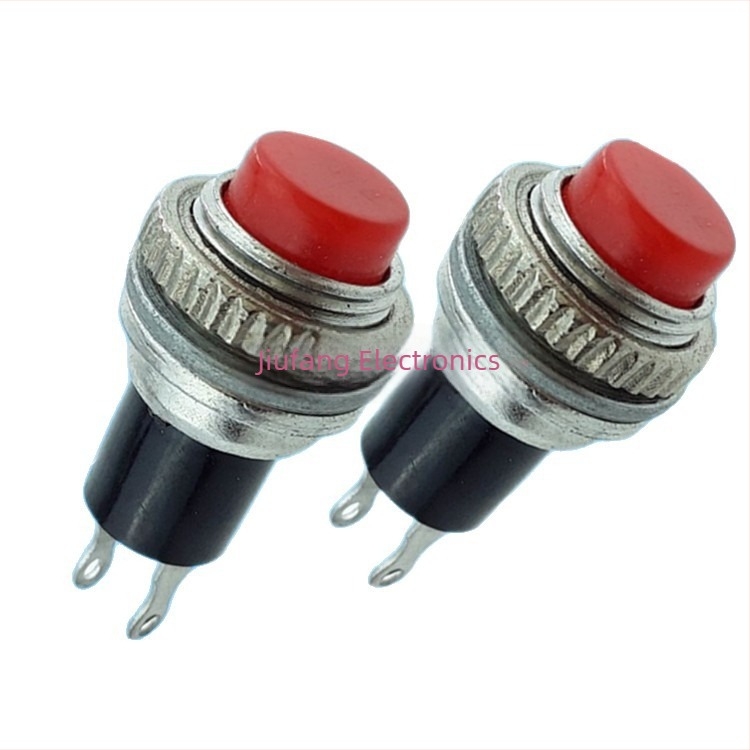 DS-216 12 mm-es kis push-button kapcsoló, pillanatkapcsoló/reset