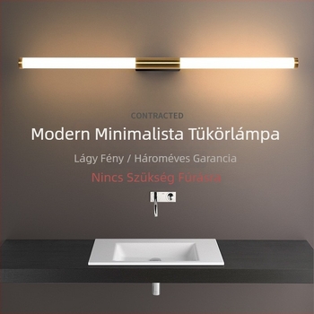 Bronzszínű cső alakú LED fali lámpa, modern minimalist stílus, nappaliba, folyosóra, lépcsőházba és hálószobába.