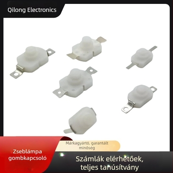 12x12 mm nyomógombos kapcsoló, 12x18 mm-es változat, önvisszaállító, normálisan nyitott, zárható