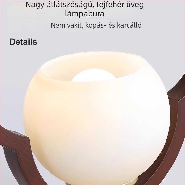 Masszív faból készült falikar kínai zén lotus motívummal, hálószoba, folyosó, nappali, teaház és dolgozószoba számára