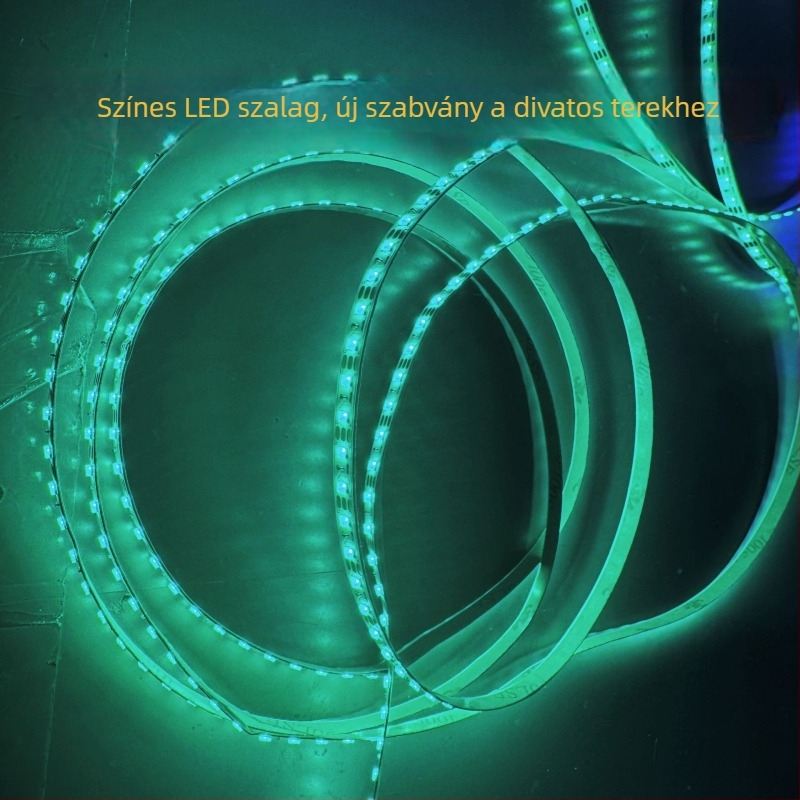 Ultra vékony RGB LED-szalag egy-zónás vezérléssel ruházathoz, táskákhoz és az autó belső hangulatvilágításához
