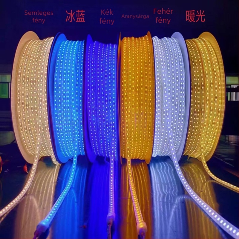 LED-szalag, 24V, IP68 vízálló, kültéri szökőkút és medencék alatti világítás