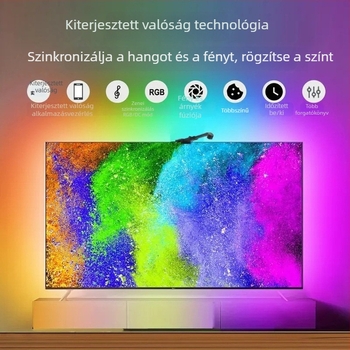 TV-képernyővel szinkronizált RGB LED fénycsík, intelligens dinamikus világítással