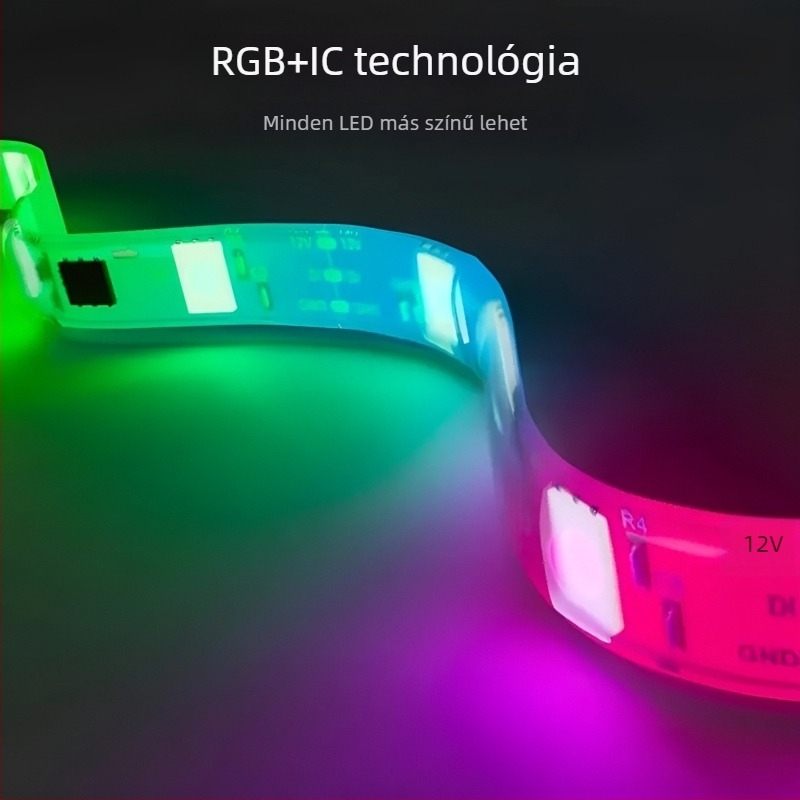 TV-képernyővel szinkronizált RGB LED fénycsík, intelligens dinamikus világítással