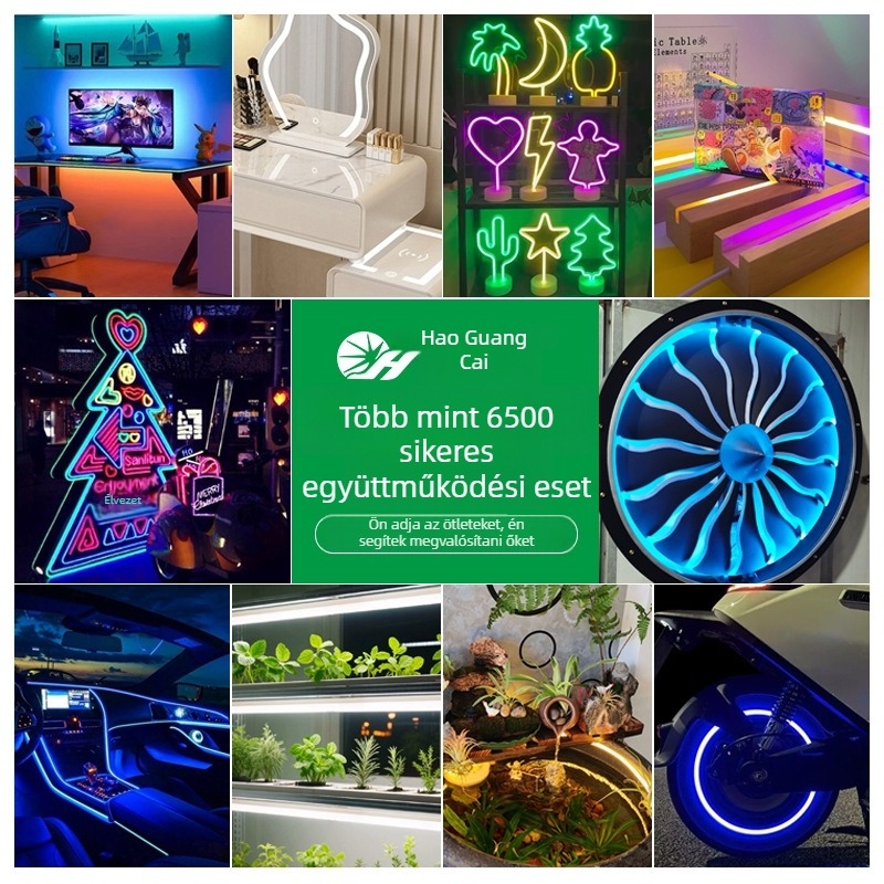 Egyedülálló LED-szalag megoldás testreszabható — 2835/5050 RGB szilikon rugalmas szalagok