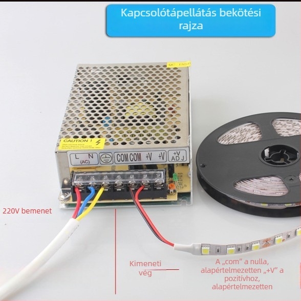 12V LED-szalag 2835/5050/5630 chipekkel, rugalmas, egyszínű, nagy fényerő