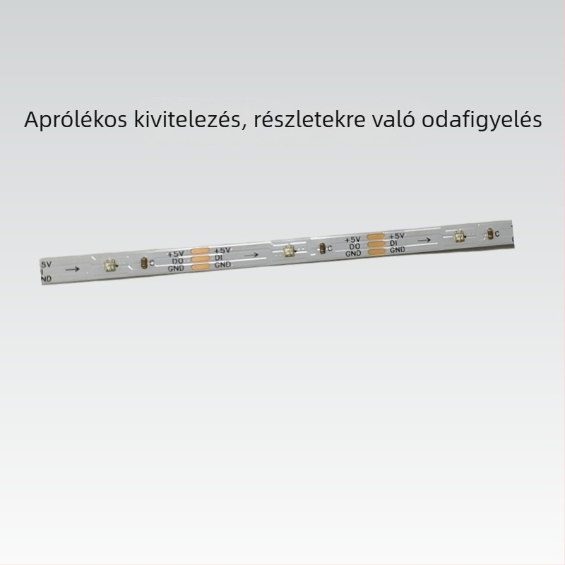WS2812 2020 RGB beépített színes LED-szalag, 30 LED, 5V, programozható világítás