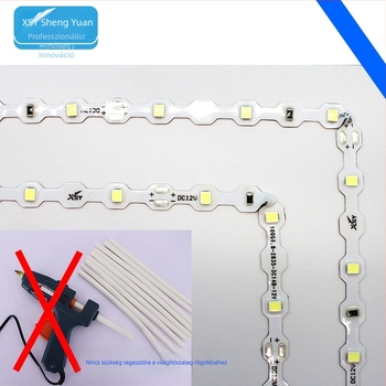 Great Wall típusú 2835 LED-szalag, szélesség 6,8 mm, 42 LED/m, SMD, vízálló, öntapadó, 12V, 3 LED vágásonként