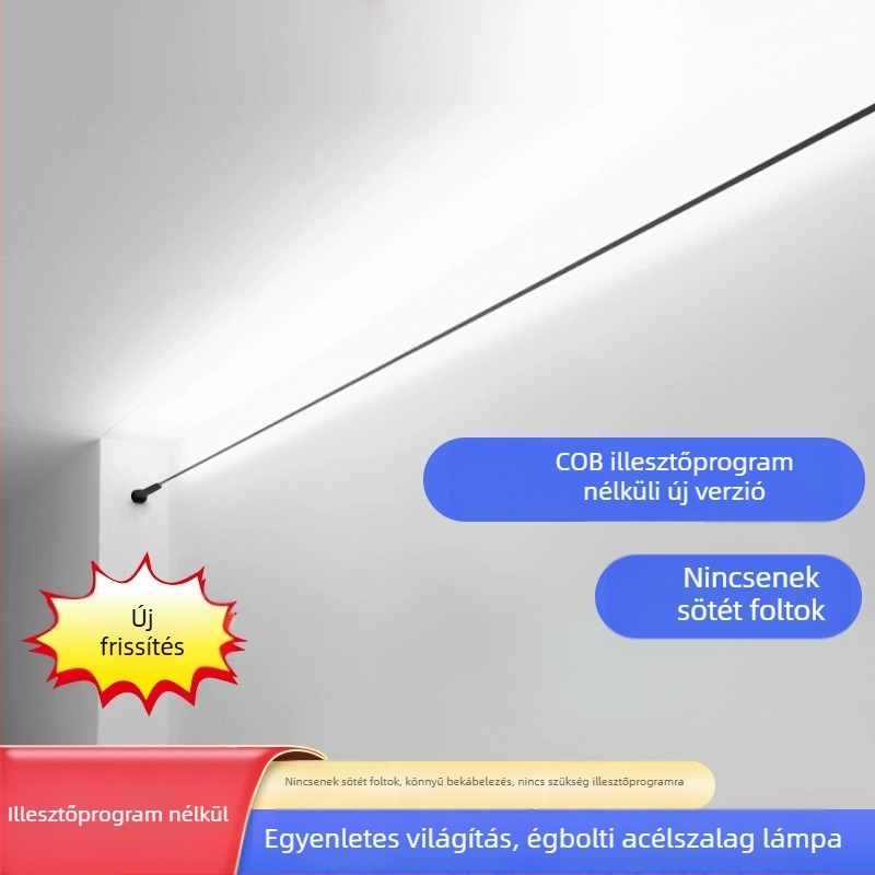 Háromszínű COB LED szalag alacsony feszültséggel, meghajtó nélküli lineáris LED világítás, horizont siluettával rendelkező állólámpa