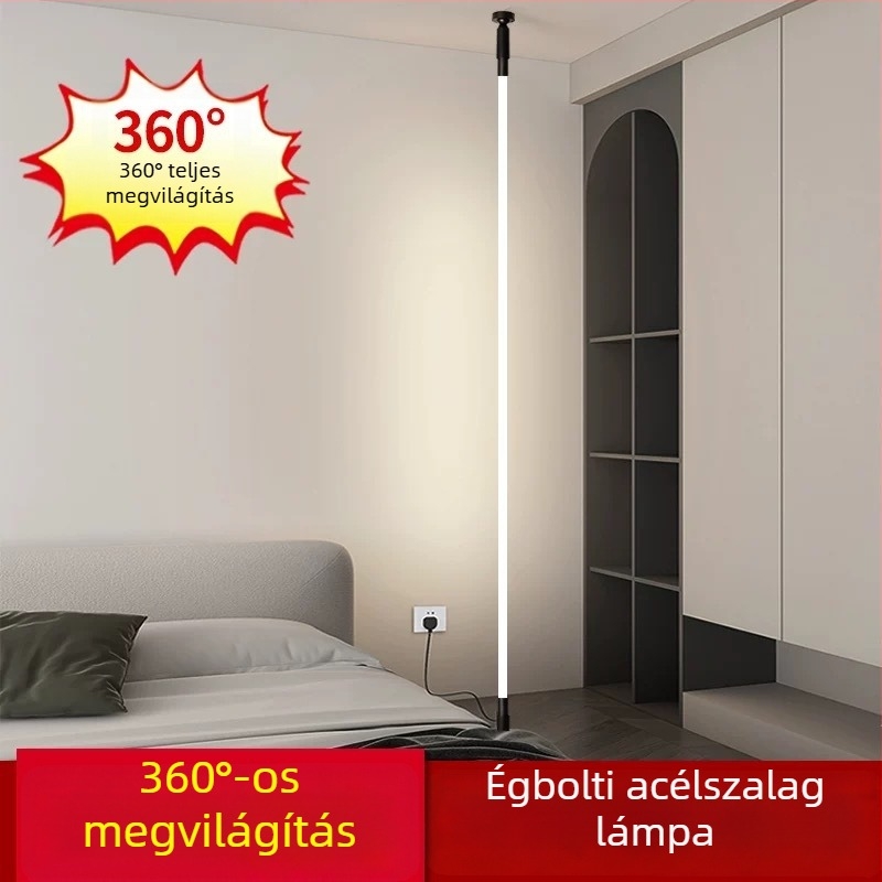 Háromszínű COB LED szalag alacsony feszültséggel, meghajtó nélküli lineáris LED világítás, horizont siluettával rendelkező állólámpa