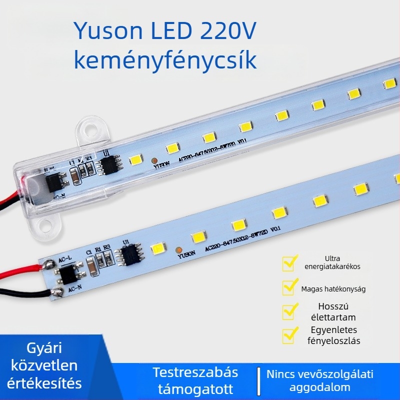 LED 110V meghajtó nélküli közvetlen hálózati világítás polcokhoz и vitrínákhoz, hűtőkhöz, T8 csövek helyettesítésére