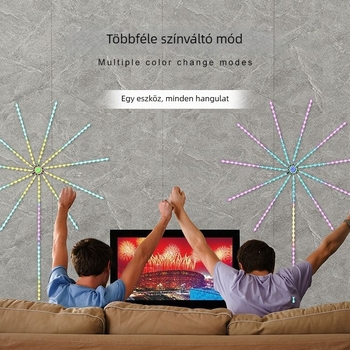 RGB varázslatos színű LED csík USB 5V, Bluetooth hangvezérlés, APP vezérlés, folyó fényhatás, karácsonyi dekoráció
