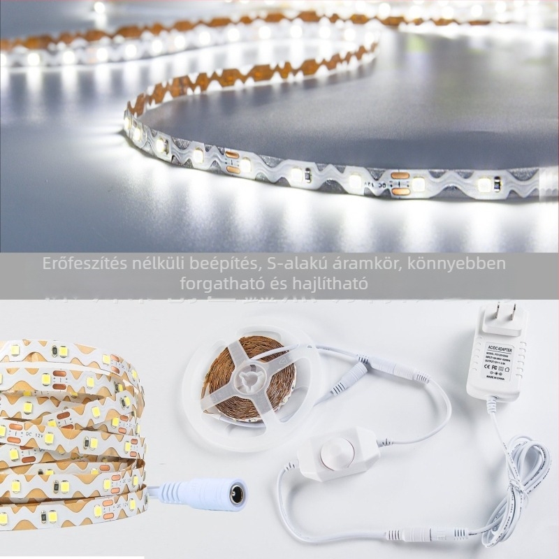 LED smink­tükör elővilágítás készlet, tükrön világító sáv 2835, fényerő-szabályozható TV háttérvilágítás