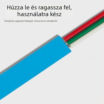 5050 RGB LED-szalag, 30 LED, 5V alacsony feszültség / 220V hálózati üzem, 5,5 mm szélesség, vízálló, hangulatvilágítás kozmetikai tükrökhöz