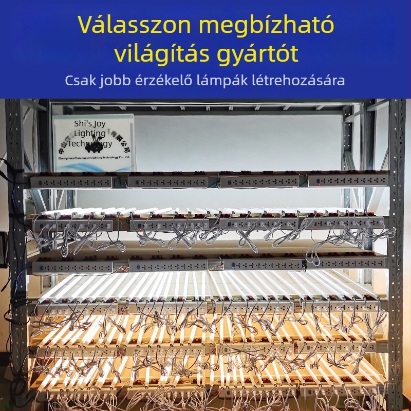 220V-os 90 fokos szekrényvilágítás LED-szalaggal, mozgásérzékelő