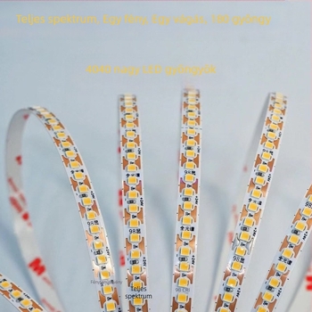 24V-os egyszínű LED-szalag, vágás bárhol, 120/180/192 LED