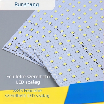 2835 SMD LED csík alumínium alapra szerelve T5/T8 lámpatestekhez, nagy fényerő