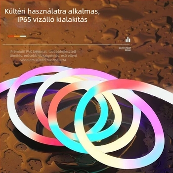 360° fényes, rugalmas LED körkörös fénycsík, kültéri vízálló, magas fényerő kijelzőkhöz és hidak megvilágításához