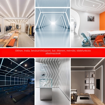 LED szilikon vízálló beépített lineáris lámpa szekrényhez – szilikon hüvely