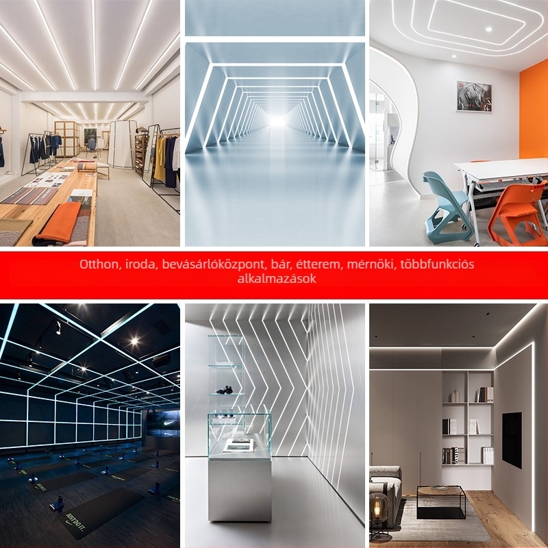 LED szilikon vízálló beépített lineáris lámpa szekrényhez – szilikon hüvely