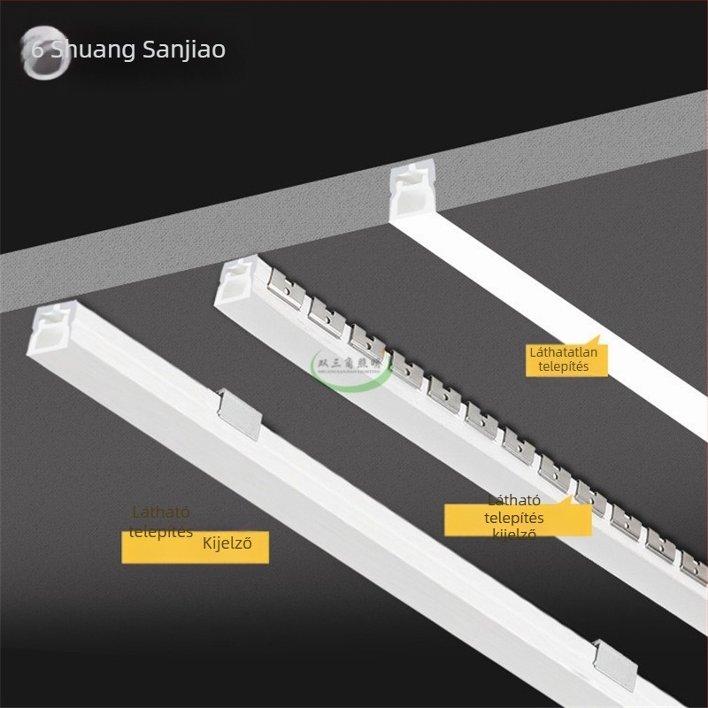 Rugalmas szilikon hüvely lineáris LED-szalaghoz görbült beépített kialakítással
