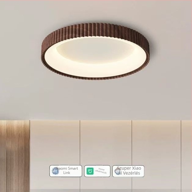 Új északi stílusú, modern minimalista kör alakú mennyezeti lámpa hálószobába és dolgozószobába, szemkímélő dizájn