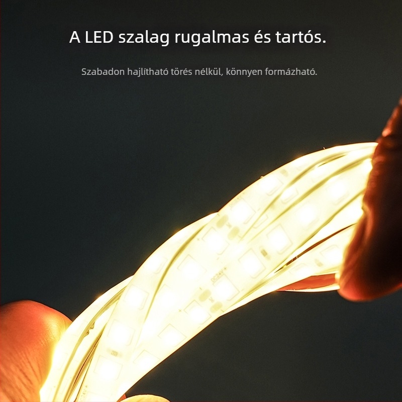12/24V LED-szalag, öntapadó szilikon, IP68 vízálló kültéri medencéhez
