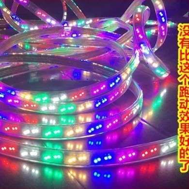 2835 kétsoros LED marquee szalag, hat színű, kültéri vízálló neon fény