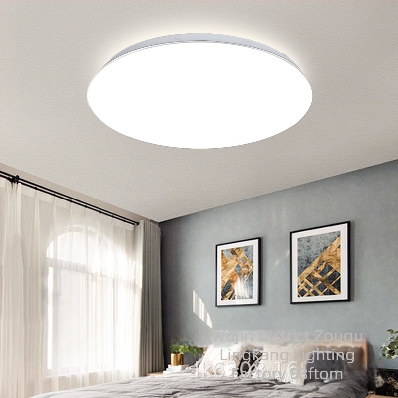 LED mennyezeti lámpa, kör alakú, minimalistista, modern design, hálószoba és nappali számára, 24W