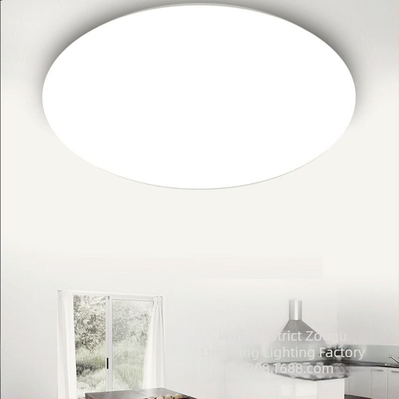 LED mennyezeti lámpa, kör alakú, minimalistista, modern design, hálószoba és nappali számára, 24W